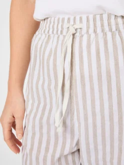 Damen-Stoffhose gestreift