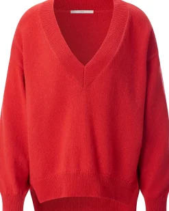 Damen-Strickpullover V-Ausschnitt