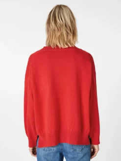 Damen-Strickpullover V-Ausschnitt