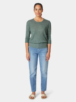 Damen-Strickshirt Dreiviertelarm