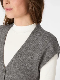 Damen-Strickweste Alpaka