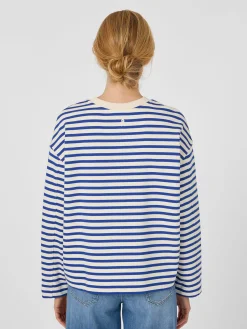 Damen-Sweatshirt gestreift