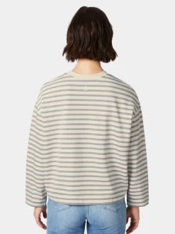 Damen-Sweatshirt gestreift