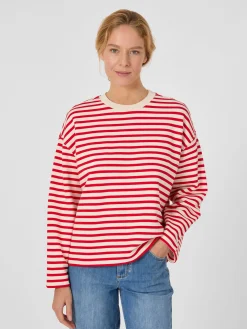 Damen-Sweatshirt gestreift