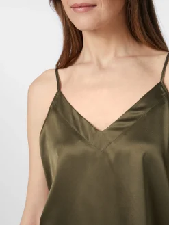 Damentop Seidensatin