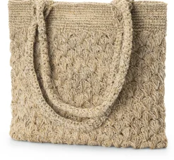 Damen-Totebag gehäkelt, natur