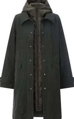 Damen-Trenchcoat 2in1 mit Weste