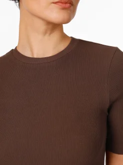 Damen-T-Shirt gerippt