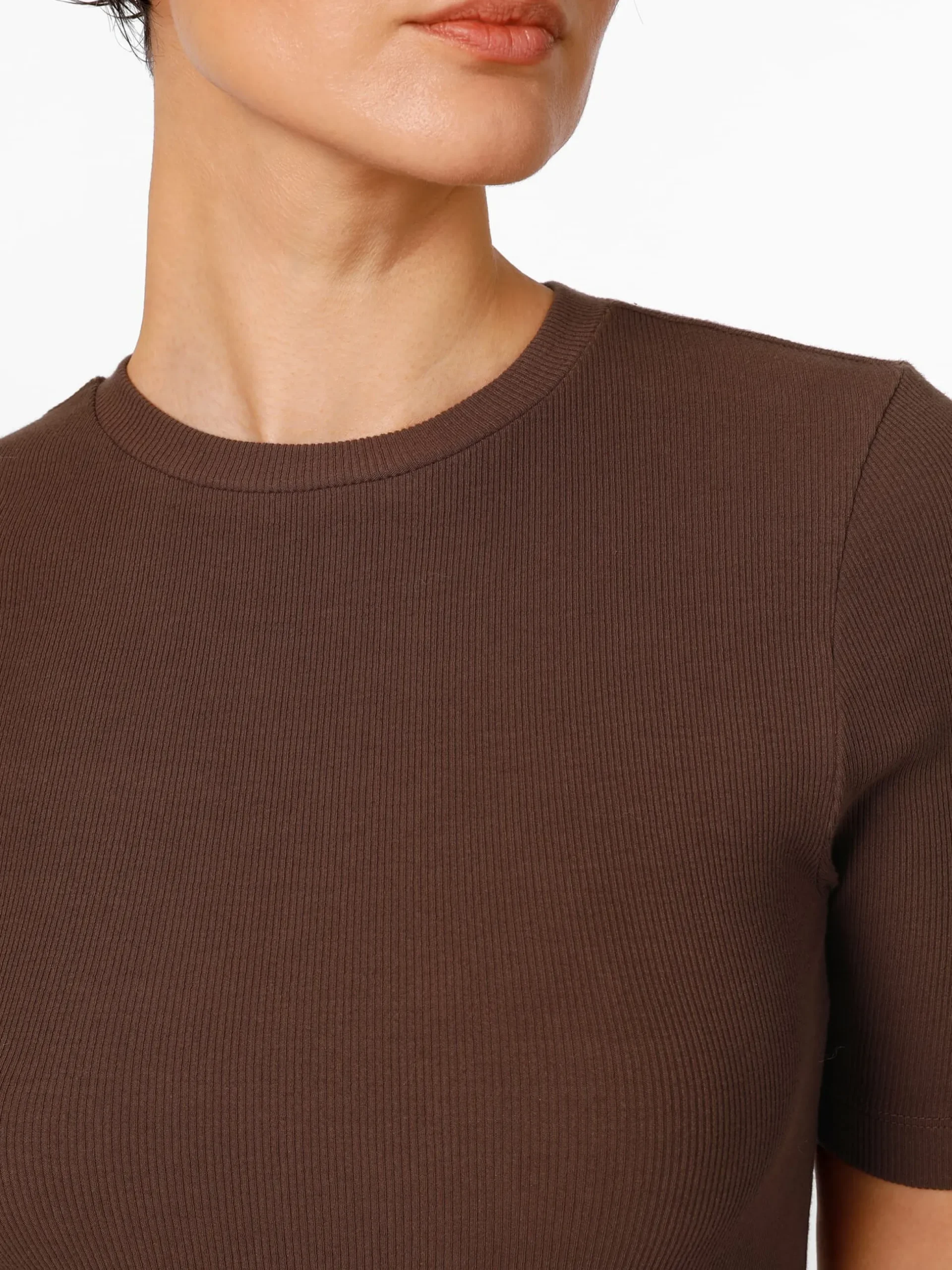 Damen-T-Shirt gerippt