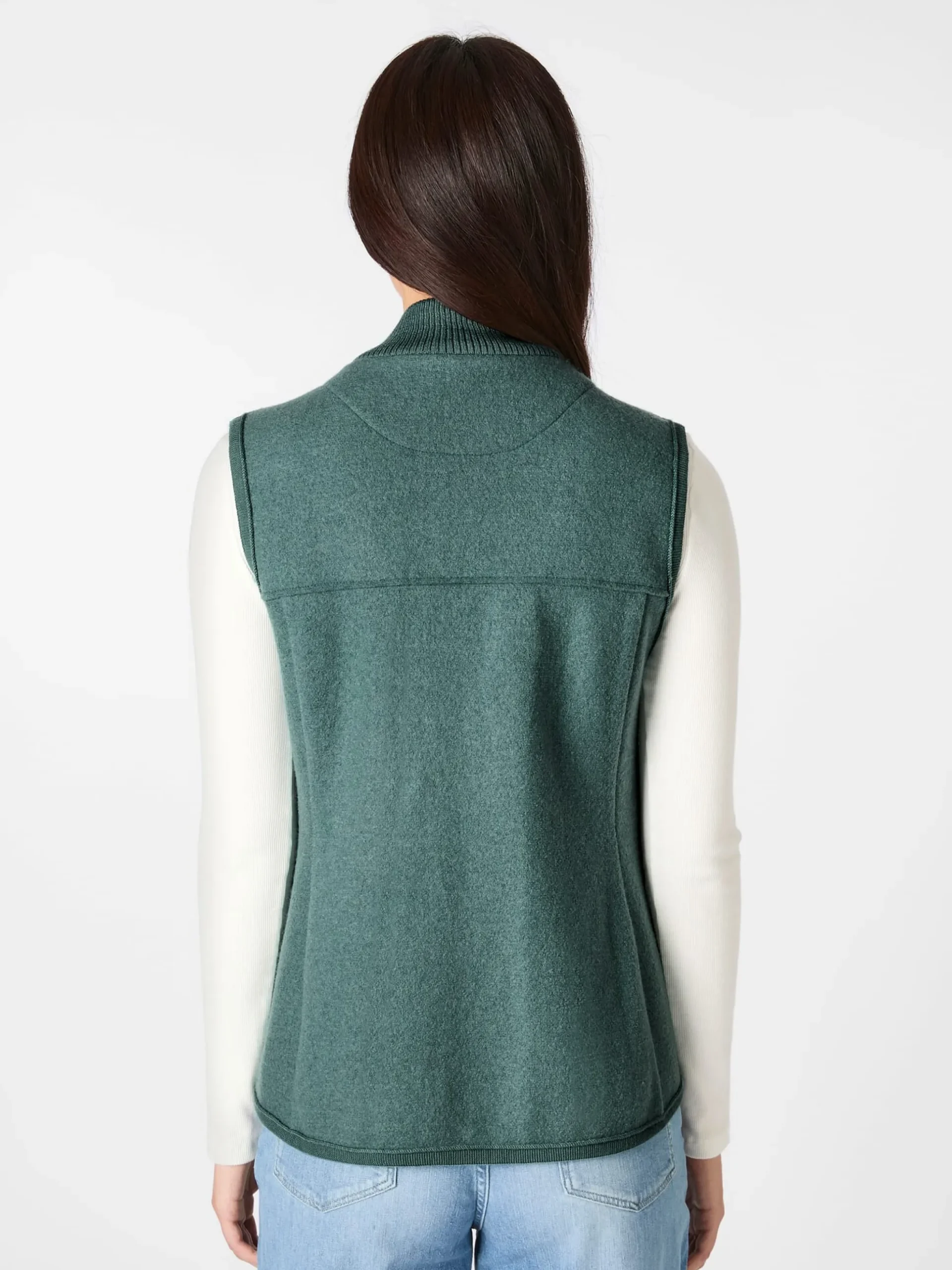 Damen-Walkweste Schurwolle