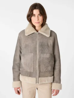 Damen-Wendejacke Lammfell