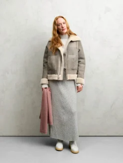 Damen-Wendejacke Lammfell