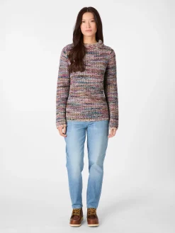 Damen-Wendepullover meliert