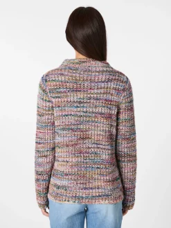 Damen-Wendepullover meliert