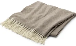 Decke Lammwolle Fischgrat