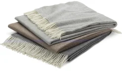 Decke Lammwolle Fischgrat