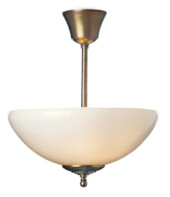 Deckenleuchte Messing mit Stab