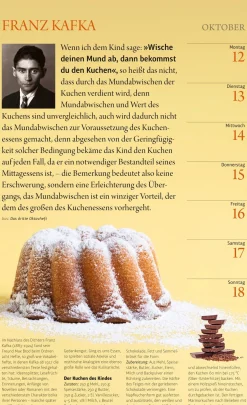 Der literarische Küchenkalender 2026