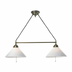 Doppeldeckenleuchte Messing