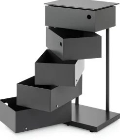 Drehladen-Container Stahlblech 5-fach anthrazit