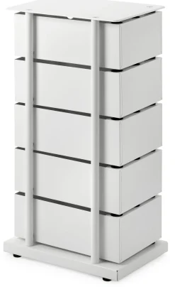 Drehladen-Container Stahlblech 5-fach weiß