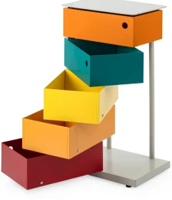 Drehladen-Container Stahlblech 5-fach Polychrom Bruno