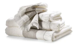 Duschtuch Leinenbordüre