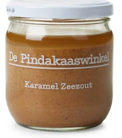 Erdnussbutter mit Karamell und Meersalz