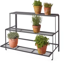 Faltbare Blumenbank Stahl