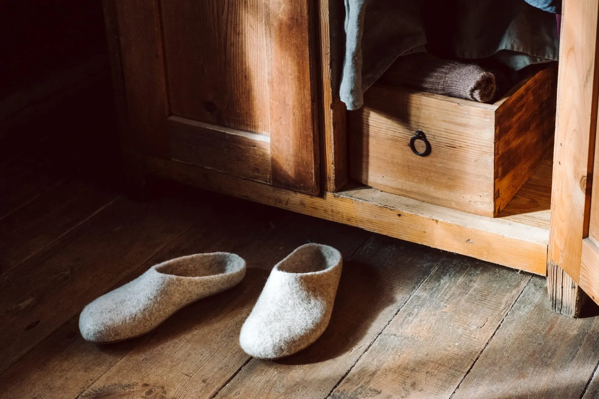 Filzpantoffel Coburger Fuchsschaf