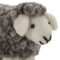 Filz-Schaf stehend grau