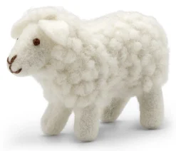 Filz-Schaf stehend weiß