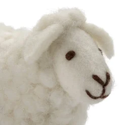 Filz-Schaf stehend weiß