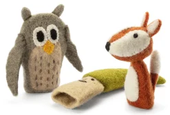 Fingerpuppen Wald Filz