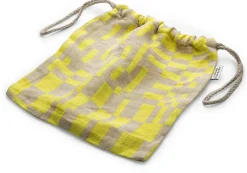 Finnischer Leinenbeutel Würfelmuster