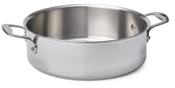 Flachkasserolle Edelstahl