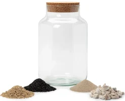 Flaschengarten mit Substrat