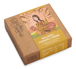 Ganache-Schokolade Walnuss-Karamell-Birne