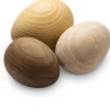 Gedrechselte Holzeier 7,6 cm