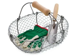 Geflochtener Drahtkorb