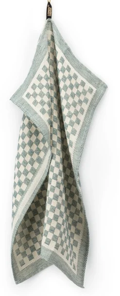 Geschirrtuch Halbleinen Karo