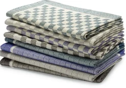 Geschirrtuch Halbleinen Karo