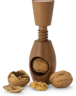 Gewinde-Nussknacker Walnussholz