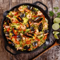 Große Gusseisenpfanne mit Griffen