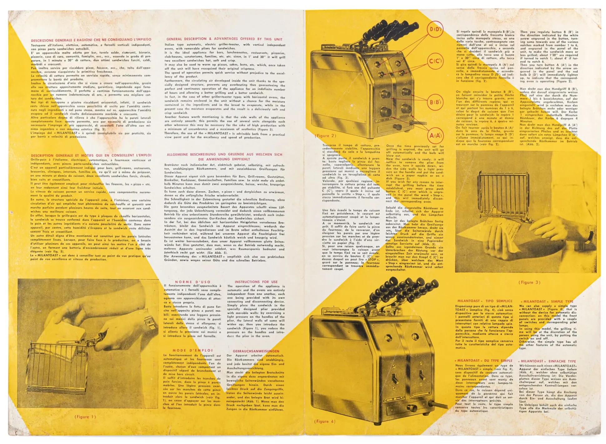 Großer Kontaktgrill quadratisch