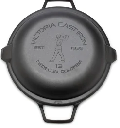 Gusseisenpfanne Signatur mit Doppelgriff