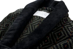 Haus- und Bademantel Rautenmuster