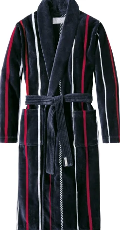 Haus- und Bademantel Streifen