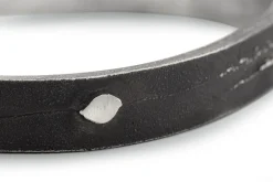 Herren-Armreif Sandguss Oxid, Anthrazit