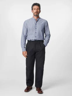 Herrenchino mit Bundfalte